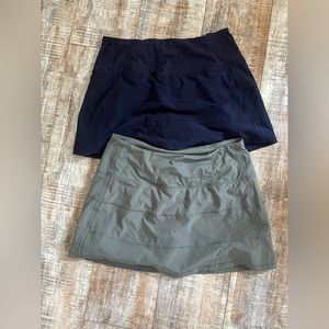 2 CRZ YOGA skirts with under shorts